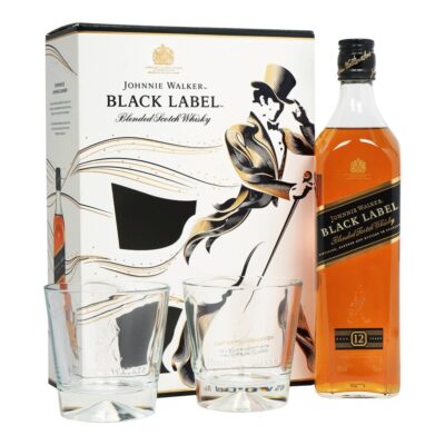 JW BLACK LABEL GLASSES 750ML